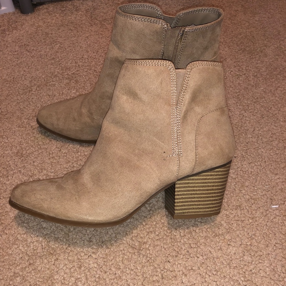 cute suede booties